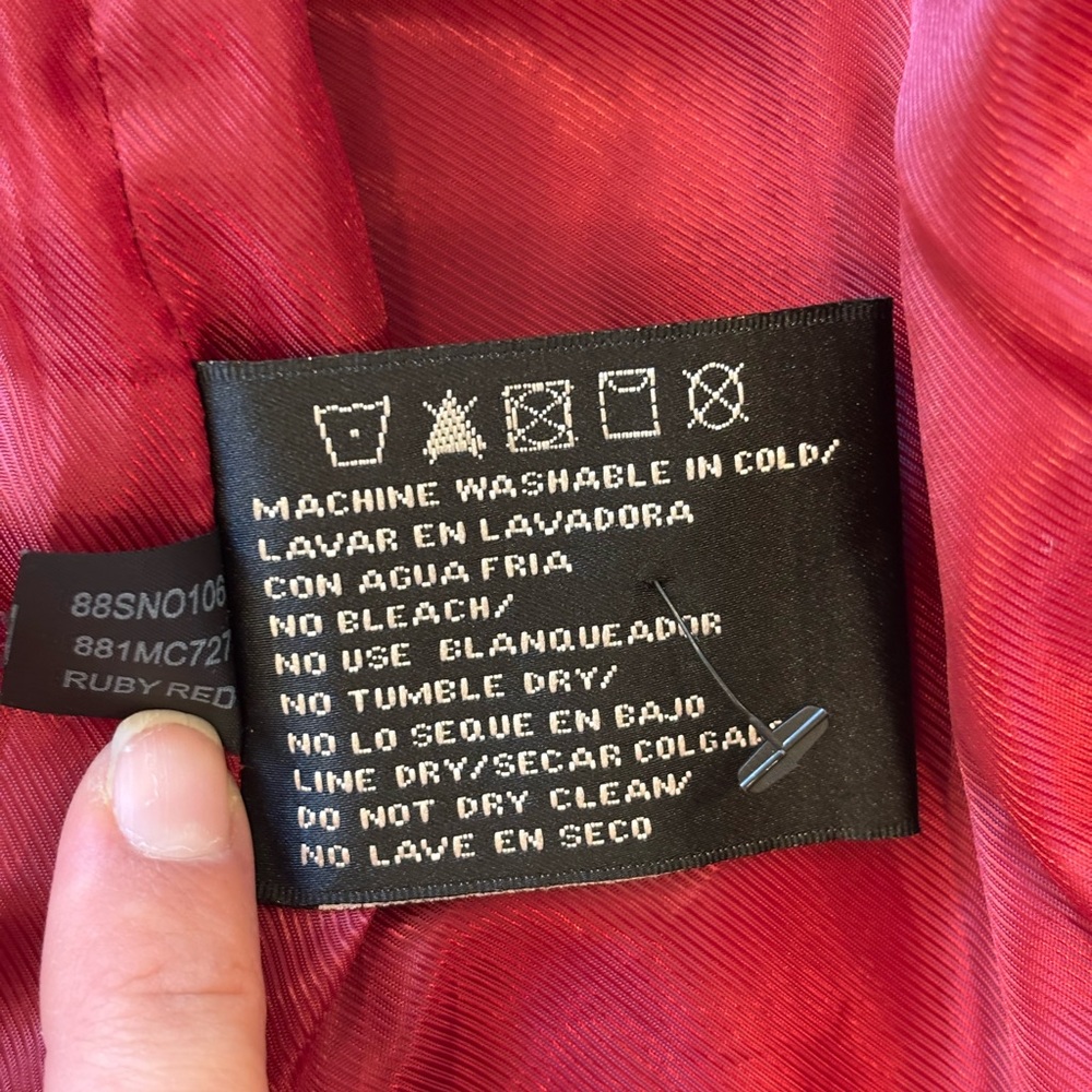 Ellen Tracy Tailored Ruby Red Jacket Three-Button… - image 10